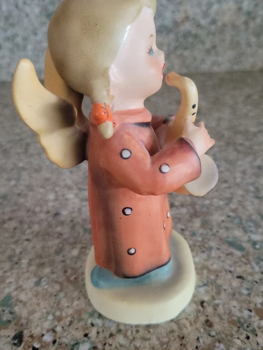 Vintage Angel With Saxophone By Nanco Japan